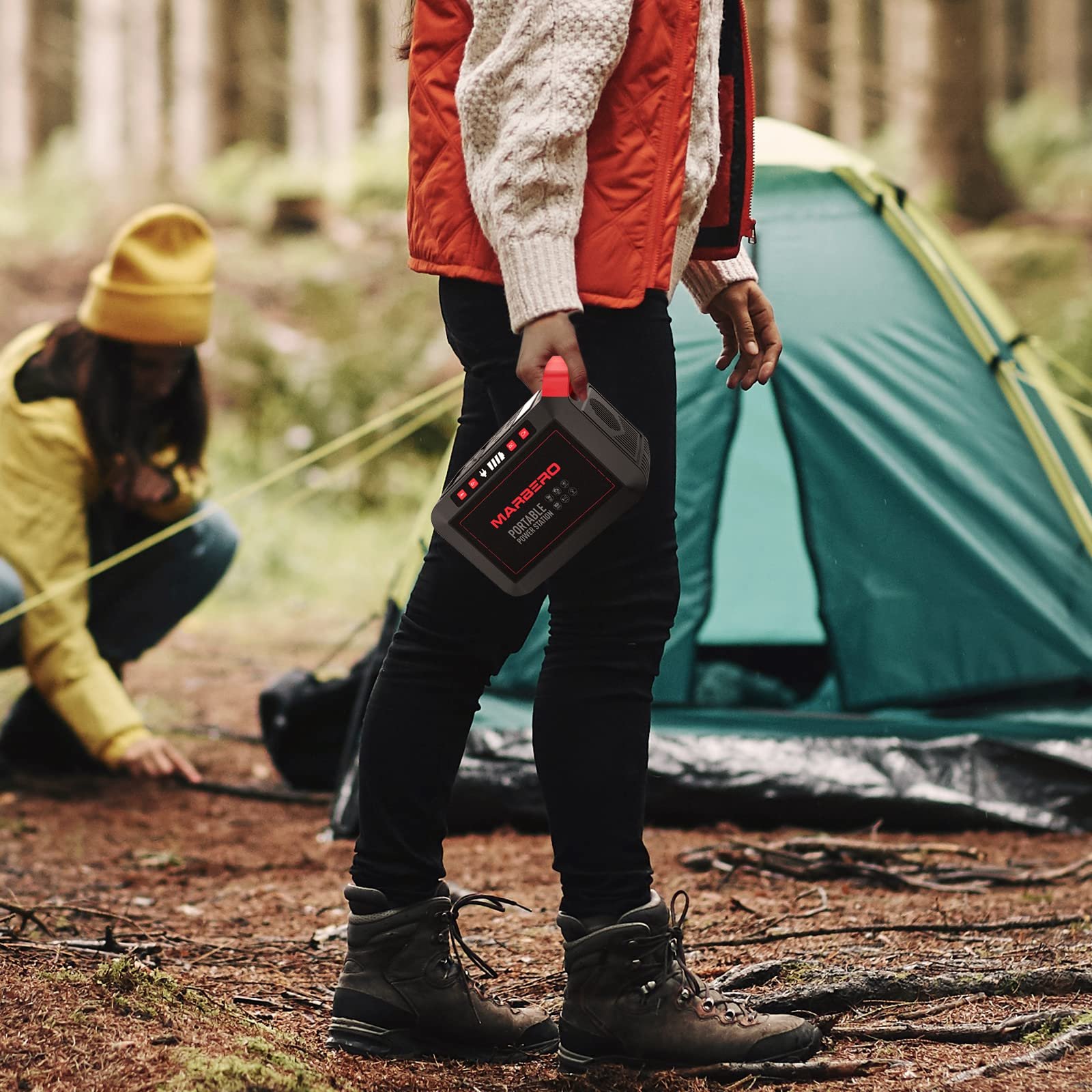 MARBERO M82 Portable Power Station – 88Wh/24000mAh Lithium Battery | 80W AC Output | Solar Rechargeable Backup Power Bank for Camping, Emergency, RV & Outdoor Use - Image 15