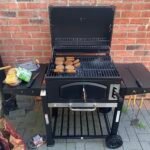 VonHaus XL Charcoal BBQ Grill & Smoker – Portable Barbecue with Warming Rack, Side Shelves, Wheels, Temperature Gauge – Outdoor Cooking for Meat, Fish & Veg photo review