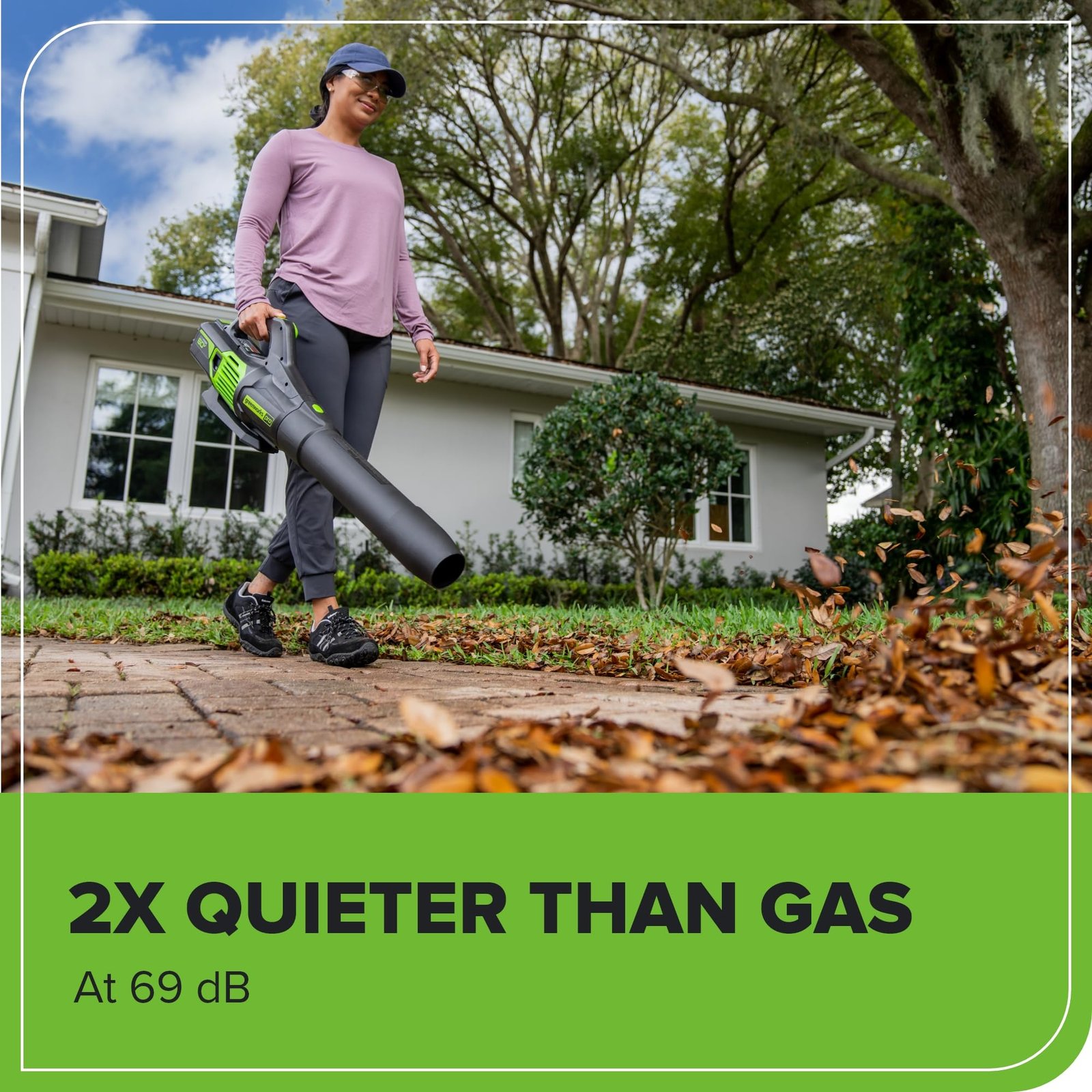 Greenworks 60V Brushless Cordless Push Lawn Mower – 17″ (43 cm) Deck, 4.0 Ah Battery & 3 A Rapid Charger, 40 Min Runtime - Image 12