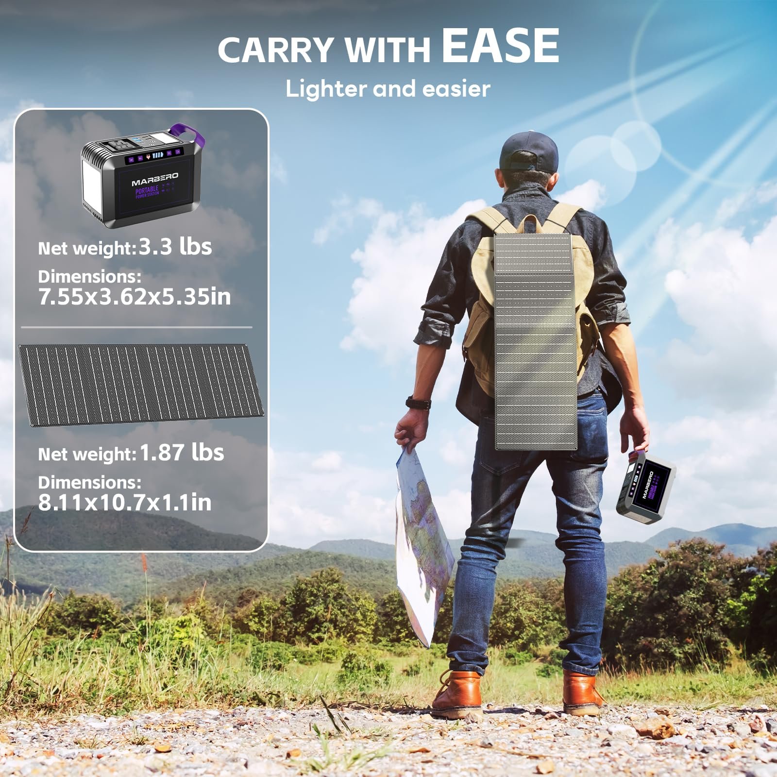 MARBERO M82 Portable Power Station – 88Wh/24000mAh Lithium Battery | 80W AC Output | Solar Rechargeable Backup Power Bank for Camping, Emergency, RV & Outdoor Use - Image 68