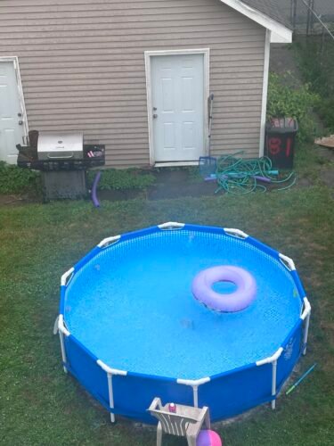 Intex 28211EH Metal Frame Pool Set – 12ft (3.66m) x 30in (76cm) Round Above Ground Swimming Pool with 530 GPH Pump – 1,718 Gallon (6,504L) Capacity – 3-Ply Puncture-Resistant PVC – Rust-Resistant Frame photo review