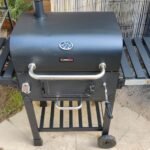 CosmoGrill Outdoor XL Charcoal Smoker BBQ Grill – Adjustable Charcoal Pan, Built-in Thermometer, 2 Side Tables, Chimney & Wheels – Portable Garden Barbecue Smoker photo review