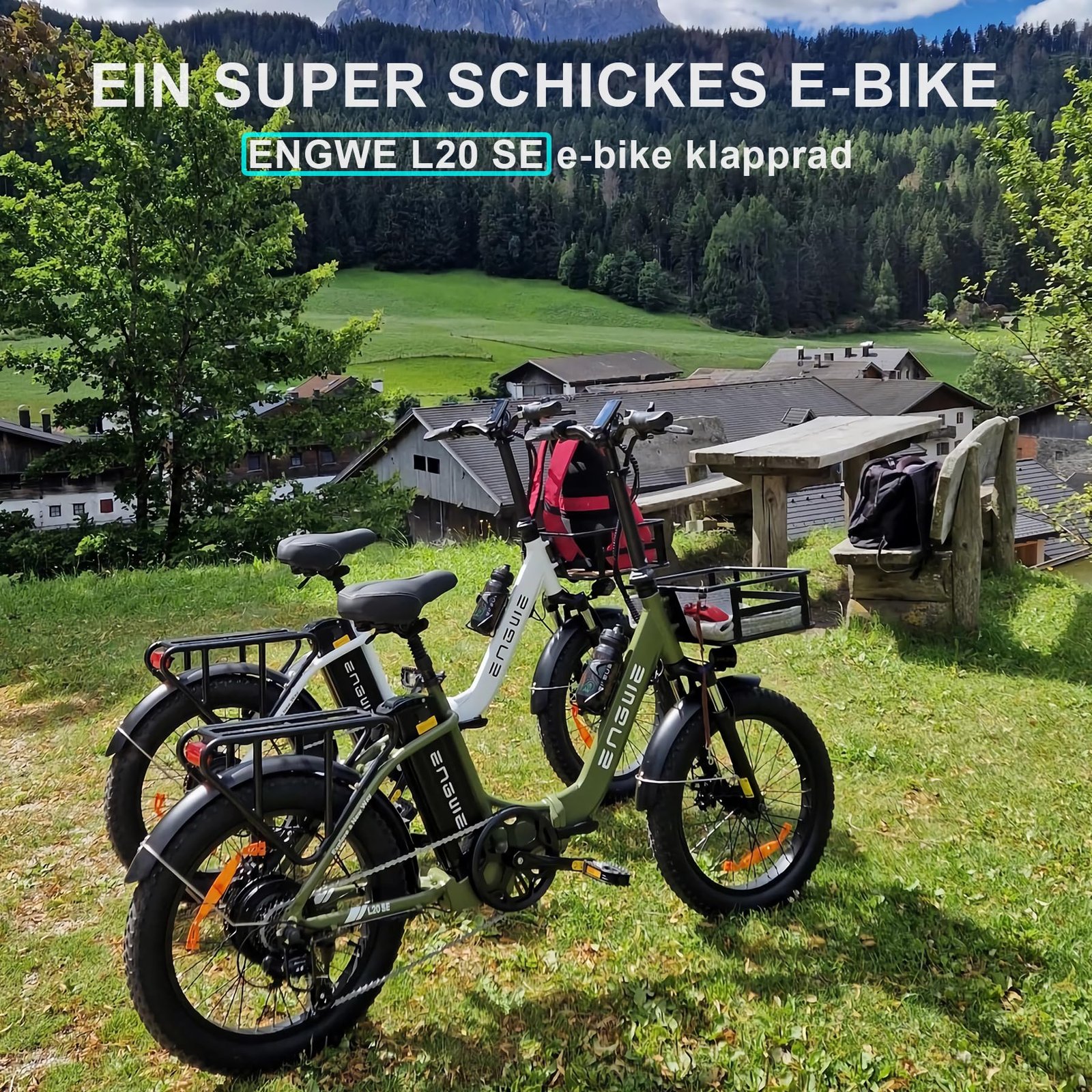 ENGWE L20 SE 20″ Folding Fat-Tyre E-Bike – 250 W motor, 36 V 15.6 Ah battery (140 km range), 25 km h⁻¹ top-speed - Image 13