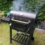 CosmoGrill Outdoor XL Charcoal Smoker BBQ Grill – Adjustable Charcoal Pan, Built-in Thermometer, 2 Side Tables, Chimney & Wheels – Portable Garden Barbecue Smoker photo review