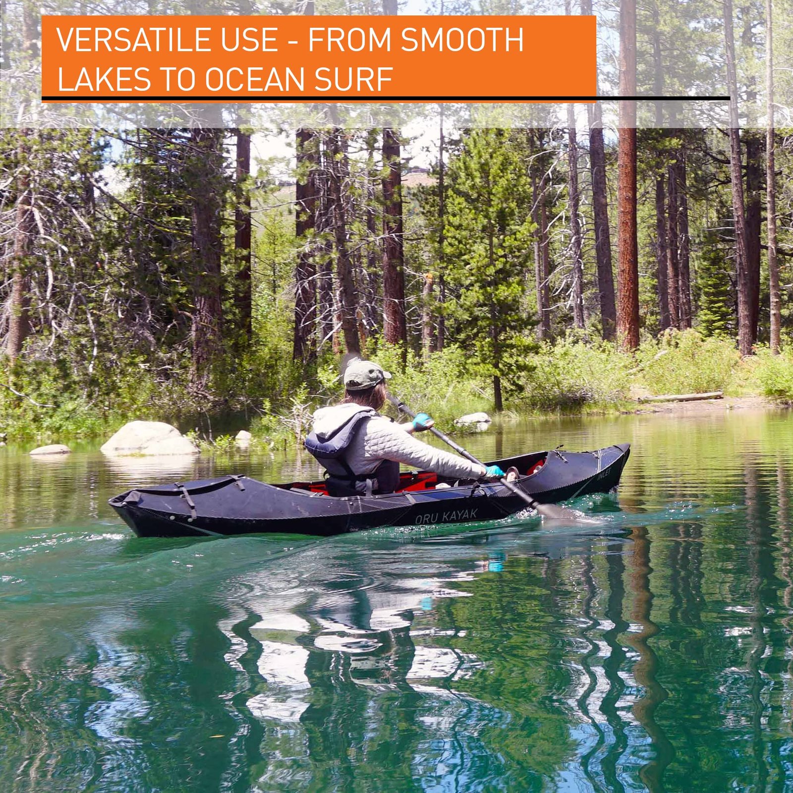 Oru Kayak Inlet – 9’8″ Foldable Origami Kayak for Lakes & Rivers, 20 lbs, 275 lb Capacity - Image 10