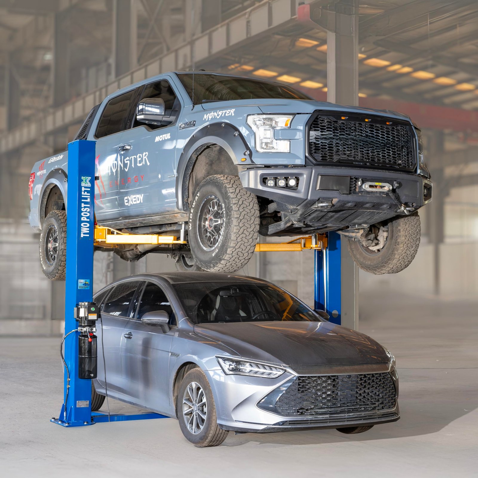 XK L1000 2-Post Car Lift – 10,000 lbs / 4,536 kg Capacity, 220V Auto Hydraulic Truck Hoist with 3-Year Parts Warranty - Image 9