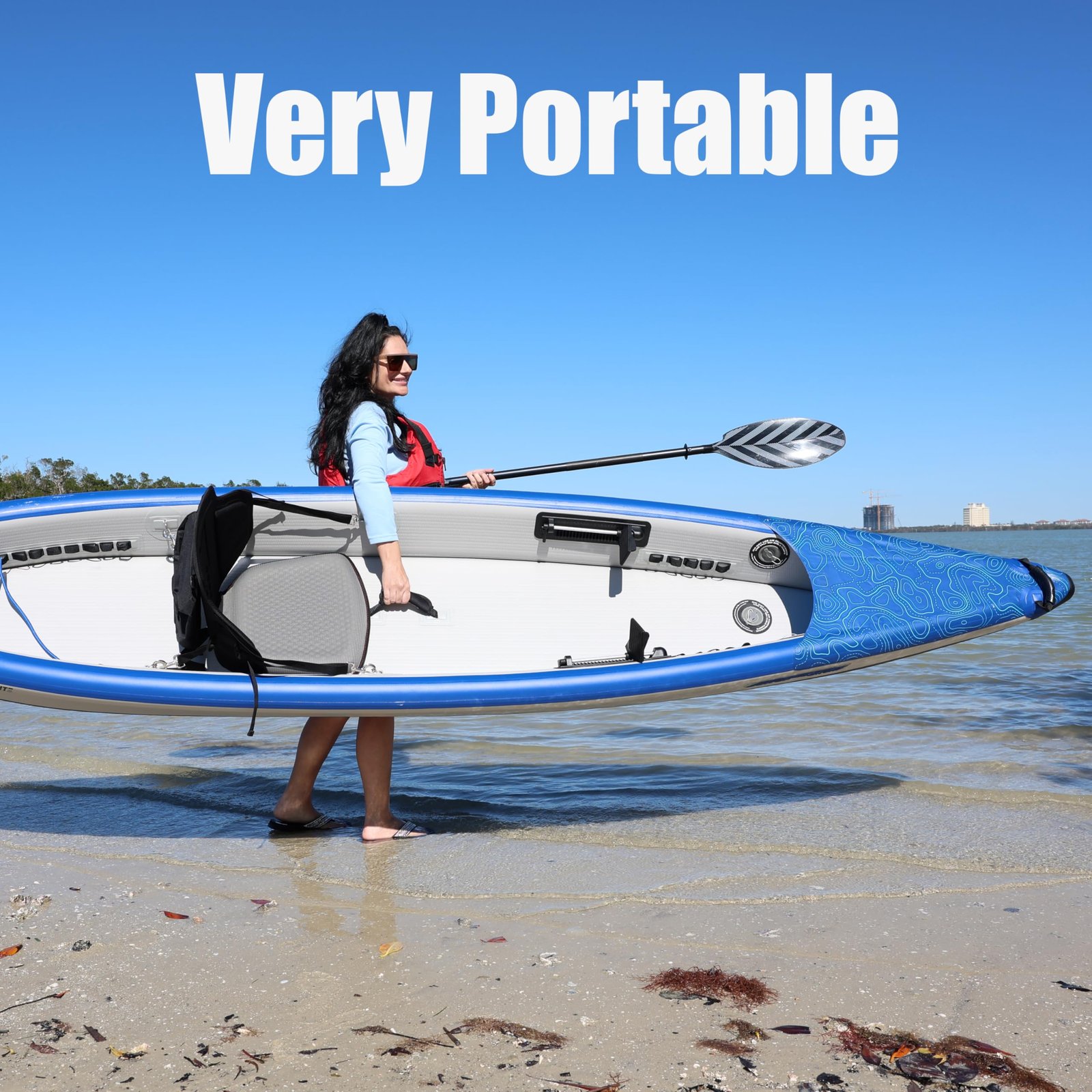 Sea Eagle RazorLite 393RL Inflatable Kayak – Ultra-Light Drop-Stitch Touring Kayak (Solo/Tandem) with FlexBrace2 Footrests, Tall Back Seat, Paddle, Pump & Backpack - Image 32