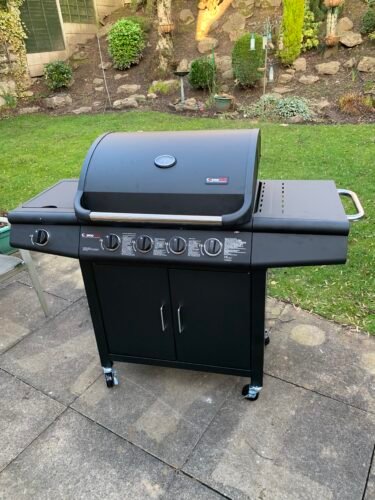 CosmoGrill Pro Deluxe 4+1 Gas Barbecue Grill – 5 Burner Outdoor BBQ with Side Burner, Warming Rack, Thermometer – Large Family Garden Grill (Model 93411) photo review