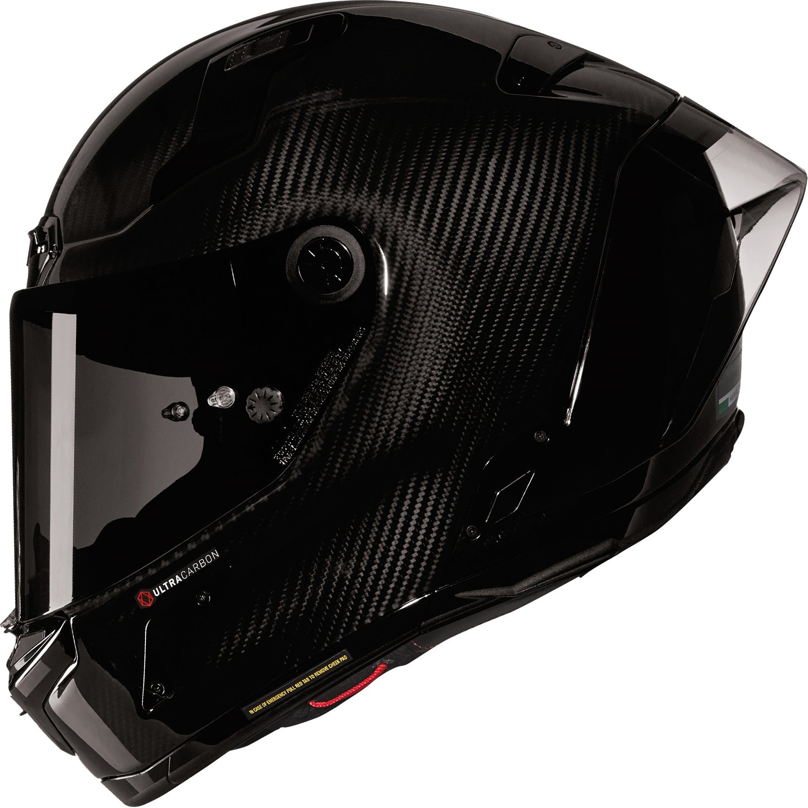 Nolan X-804 RS Ultra Carbon Puro Motorcycle Helmet - Black Carbon Silver Only In ElectoGb