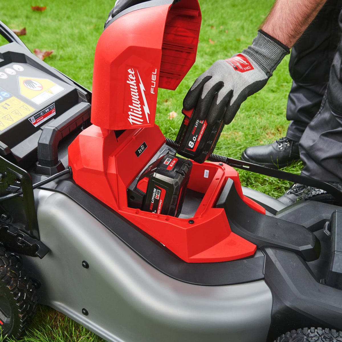 Milwaukee M18F2LM46-0 36V FUEL Brushless 46cm Self Propelled Lawn Mower with 2 x 8.0Ah Battery & Charger