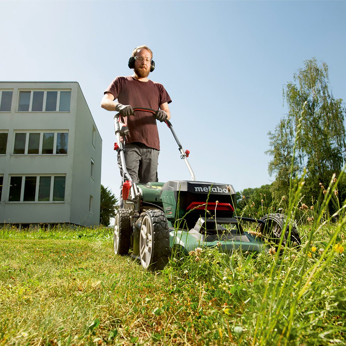 Metabo RM 36-18 LTX BL 46 36V Brushless 46cm Lawn Mower with 2 x 8.0Ah Battery & Charger